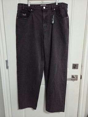 NWT - Huf Cromer Men's Baggy Washed Jeans - Size 38